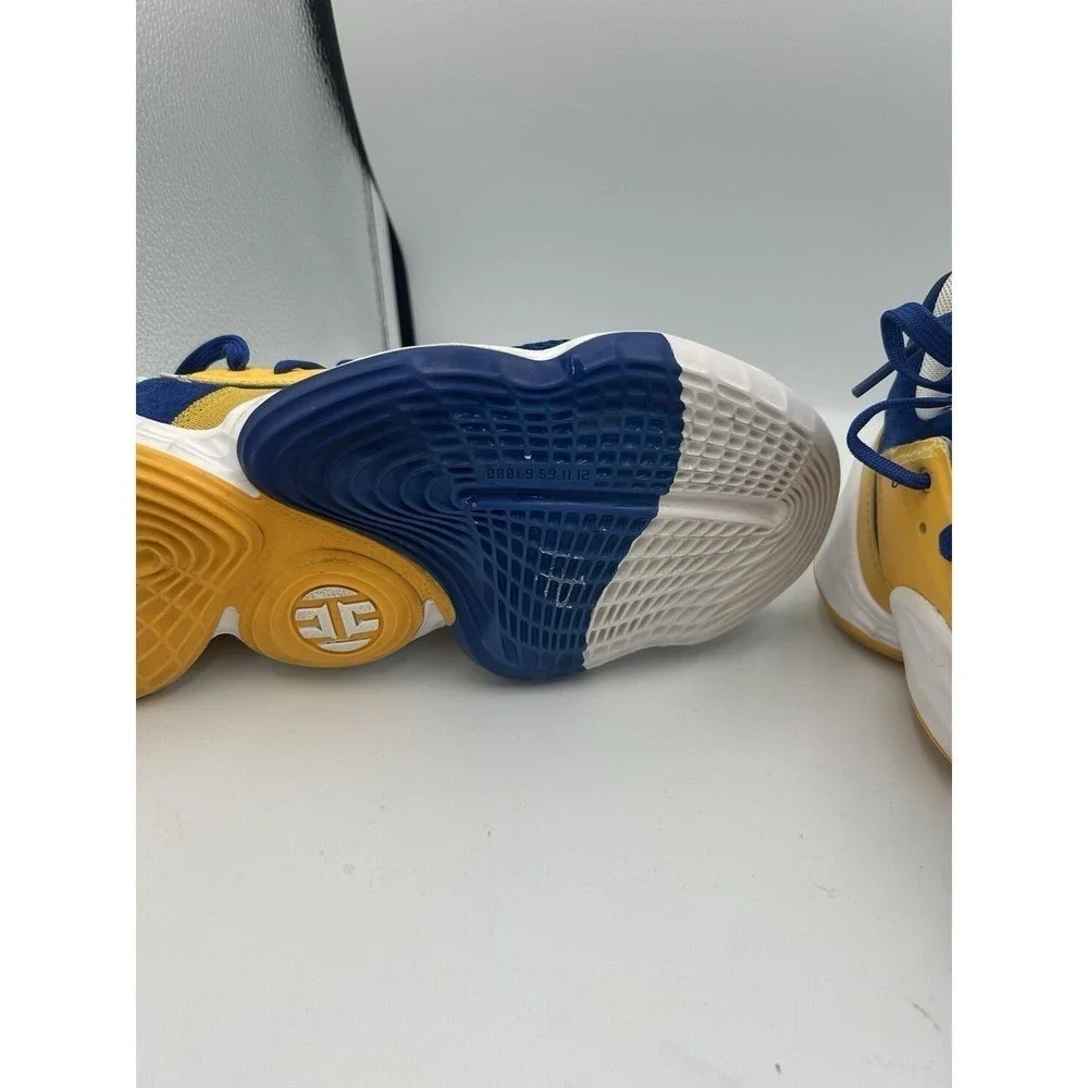 Adidas Harden Vol 4 Blue Gold Basketball Shoes Mens Size 9 Top Sneaker